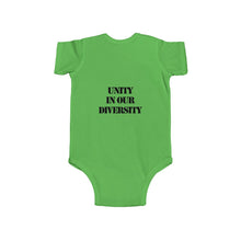 Load image into Gallery viewer, &quot;UNITY IN OUR DIVERSITY&quot; Infant Bodysuit