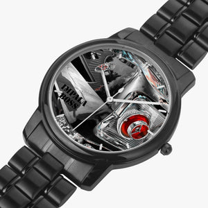 IMPALA BOSS BRANDED ,154. Folding Clasp Type Stainless Steel Quartz Watch (With Indicators)