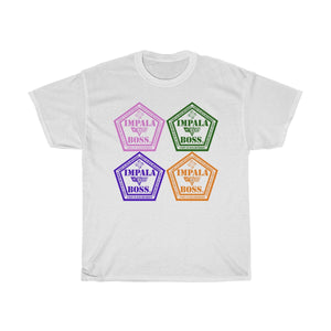 Impala Boss Heavy Cotton Tee —logo in four colors