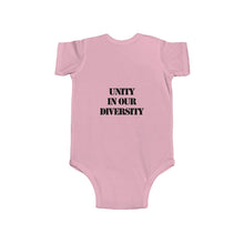 Load image into Gallery viewer, &quot;UNITY IN OUR DIVERSITY&quot; Infant Bodysuit