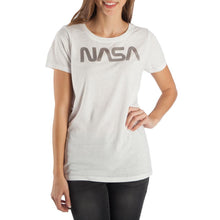 Load image into Gallery viewer, NASA Girls&#39; White Graphic Tee