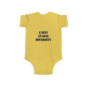 "UNITY IN OUR DIVERSITY" Infant Bodysuit