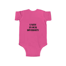 Load image into Gallery viewer, &quot;UNITY IN OUR DIVERSITY&quot; Infant Bodysuit