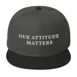 Our Attitude Matters BRANDED Snapback Hats, we have a purpose to do good