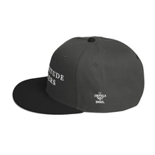 Load image into Gallery viewer, Our Attitude Matters BRANDED Snapback Hats, we have a purpose to do good